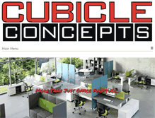 Tablet Screenshot of cubicleconcepts.com